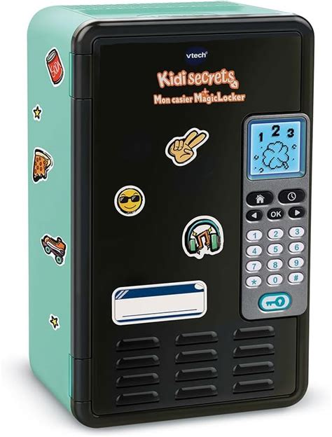 VTech KidiSecrets Mon Casier MagicLocker Noir Et Vert Coffre Fort