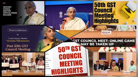 50TH GST COUNCIL MEETING II 11th July 2023 II Gstcouncilmeeting