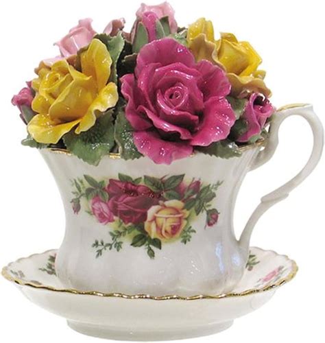 Royal Albert Old Country Roses Musik Teetasse Cm Wei Mit Buntem