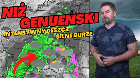 Ni Genue Ski W Poniedzia Ek Intensywny Deszcz I Silne Burze Prognoza