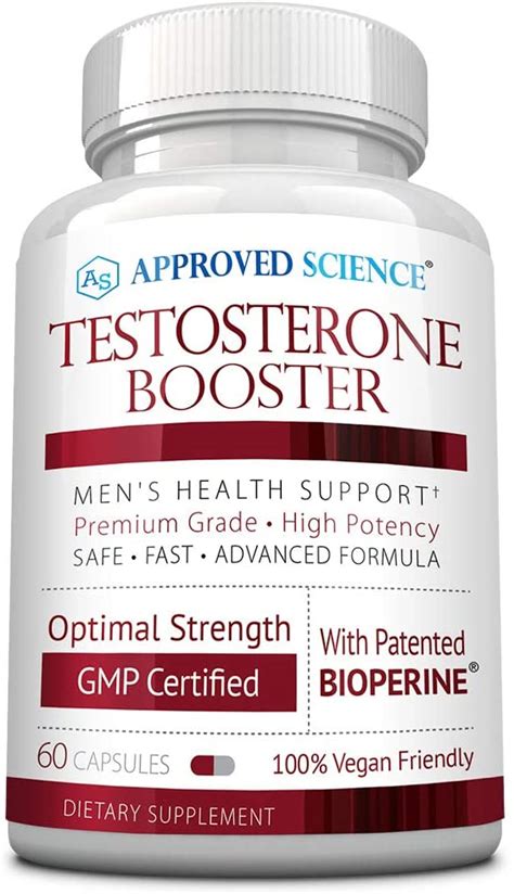 Approved Science Testosterone Booster All Natural 60 Vegan Friendly