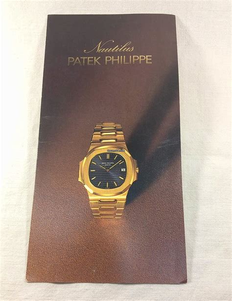 Patek Philippe Nautilus Yellow Gold Original Brochure For