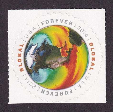 Usa Sc4893 Sea Surface Temperatures Global Forever Stamp Mnh United