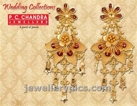 Jewellery Design Pictures Pcchandra Gold Earrings Wedding Collection