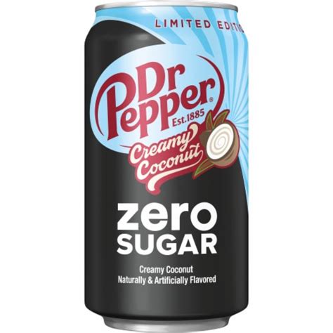 Dr Pepper Creamy Coconut Zero Sugar Soda Cans, 12 pk / 12 fl oz - Kroger