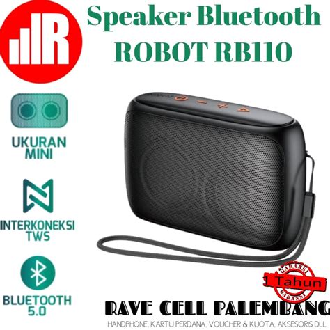 Jual Speaker Bluetooth ROBOT RB110 Dots Bluetooth 5 0 Garansi Resmi 1