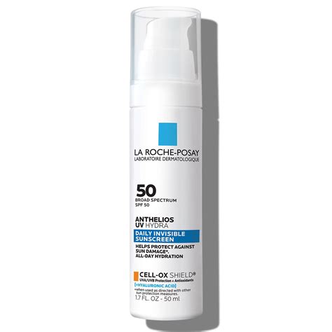 Anthelios Uv Hydra Hydrating Face Sunscreen Spf 50 With Hyaluronic Acid