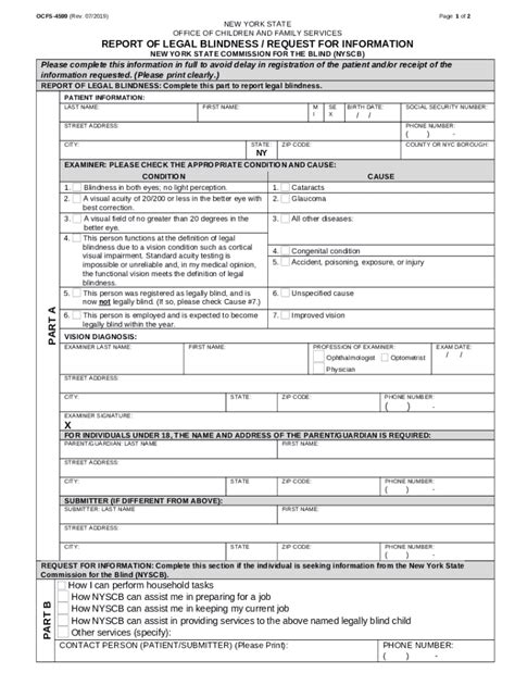 Nys Legally Blind 2019 2024 Doc Template PdfFiller