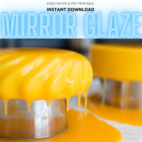 Mirror Glaze 5 Recipe Tutorial. Instant Download. PDF & - Etsy