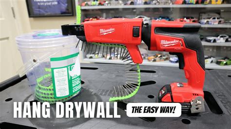 Hang Drywall The Easy Way Milwaukee Drywall Screw Gun And Collated