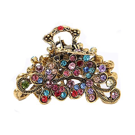 Amazon Retro Flowers Hair Claw Clip For Women Lady Vintage Alloy