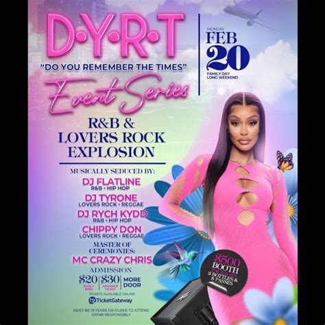 D Y R T Do You Remember The Times R B And Lovers Rock Event Series