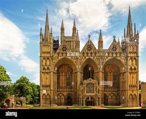 Peterborough Cathedral west front, Cambridgeshire, England, United ...