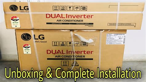 Unboxing LG Dual Inverter Split Air Conditioner Complete