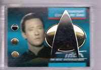 Captain Picard Star Trek Next Gen Communicator Pin Rank Pip Set Ebay