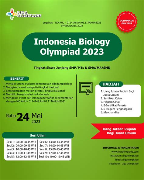 Indonesia Biology Olympiad Olimpiade