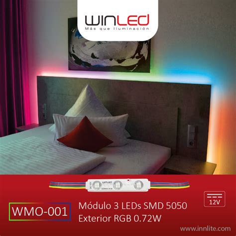 WMO 001 MÓDULO 3 LED SMD 5050 EXTERIOR RGB Innlite MX Iluminación