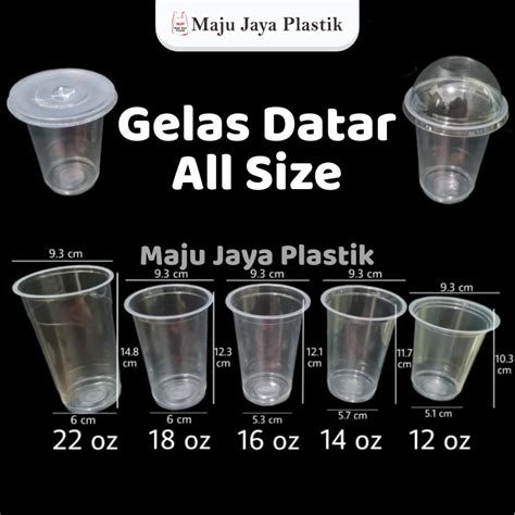 Jual Gelas Cup Plastik Datar Oz Oz Oz Oz Oz Starindo Tebal