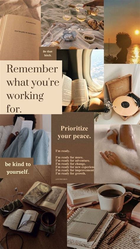 Vision Board Wallpaper Work Study Motivation Vision Board Collage