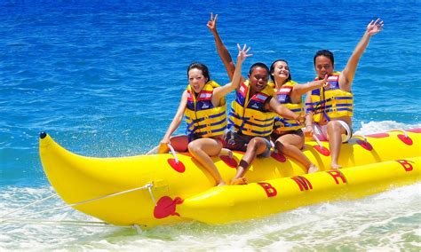 Banana Boat Ride In Goa Steemit Bali Activities Water Sports