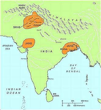 Jainism: Where Jainism is Mostly Today