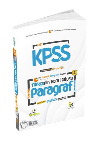 2023 KPSS Türkçenin Kara Kutusu Paragraf Konu Özetli Soru Bankası 2