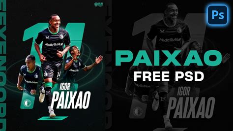 Photoshop Tutorial Football Poster Design Igor Paixao YouTube