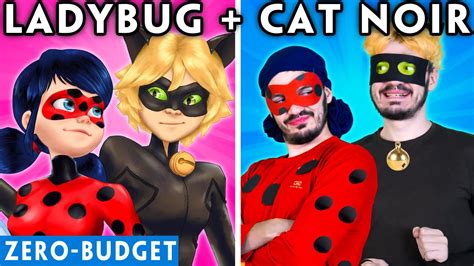 MIRACULOUS LADYBUG AND CAT NOIR WITH ZERO BUDGET - LADYBUG FUNNY ...