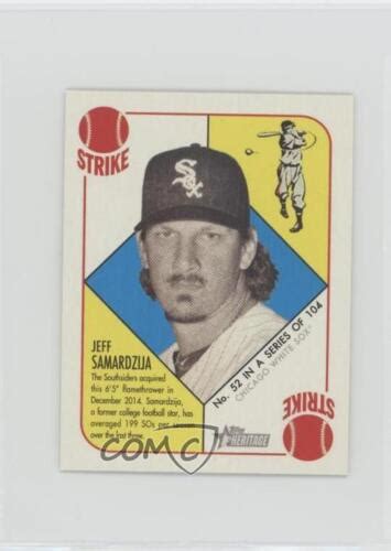 2015 Topps Heritage 51 Mini Blue Back Jeff Samardzija 52 EBay