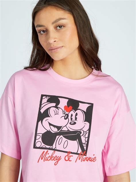 Pijama Largo Minnie Y Mickey Piezas Rosa Kiabi