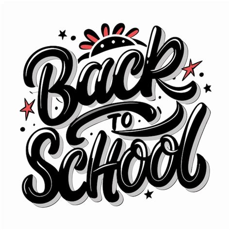 Back To School Lettering Illustration Premium Ai Generated Vector