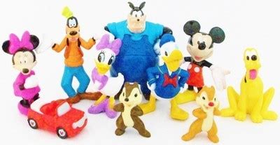 Mickey Mouse Clubhouse Figure Set Disney Pvc Toy Cake Topper Minnie