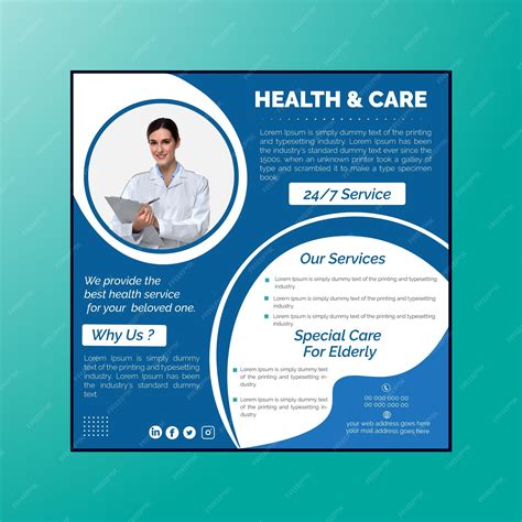 Premium Vector | Social Media Health Care Design Template