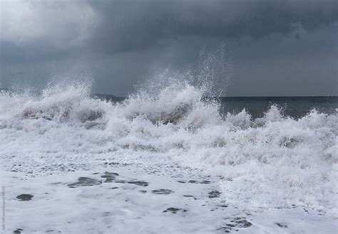 Ocean Waves During A Storm by Julia Volk