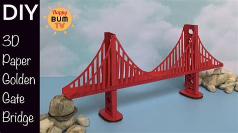 Diy Paper Golden Gate Bridge I Back To School Diy Project I Home