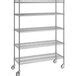 Regency 18" x 48" x 70" NSF Stainless Steel Wire Mobile Shelving ...