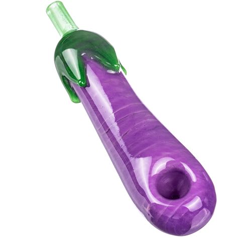 Empire Glassworks Eggplant Emoji Glass Hand Pipe Kings Pipes