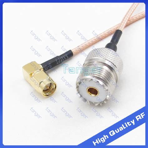 Inch Uhf Female To Sma Male Right Angle With Rg Rf Coaxial Pigtail