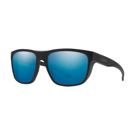 Smith Barra Sunglasses Matte Black Chromapop Polarized Blue Mirror Comor Go Play Outside