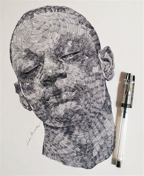 Swirling Lines and Swaths of Charcoal Form Dramatic Portraits by Lee.K ...