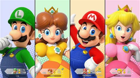 Super Mario Party Jamboree Mario Vs Peach Vs Daisy Vs Luigi Goomba