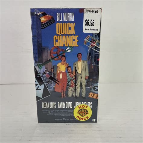 Quick Change VHS VCR Video Tape Bill Murray SEALED New 85391200437 EBay