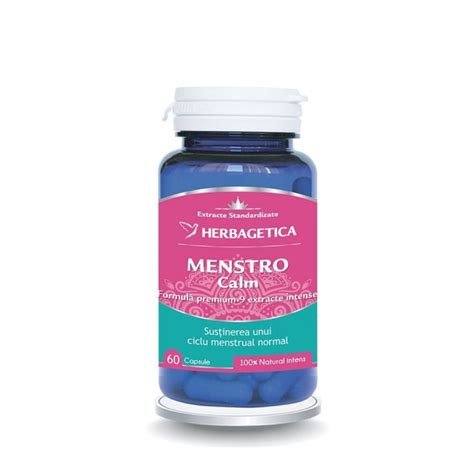 Menstrocalm 60 Capsule Herbagetica La 2783lei Nutriplantmedro