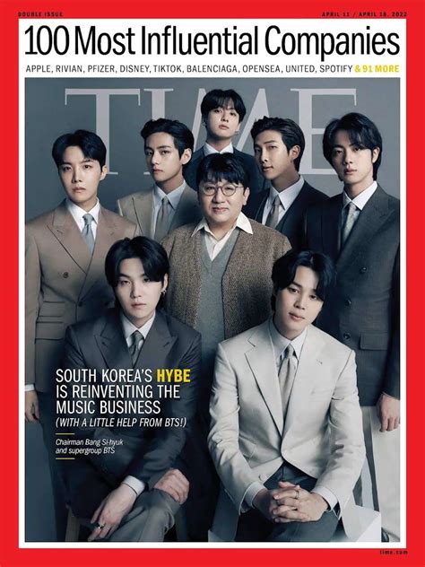 Le Magazine Time Nomme Bts Les Princes De La Pop Mondiale