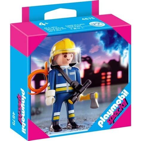 Playmobil Pompier Avec Hache Cdiscount Jeux Jouets