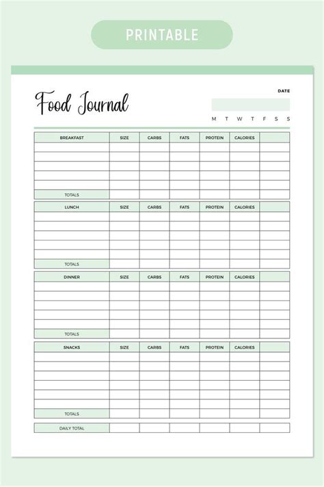 Ghim Trên Health And Fitness Printable Planner Pages