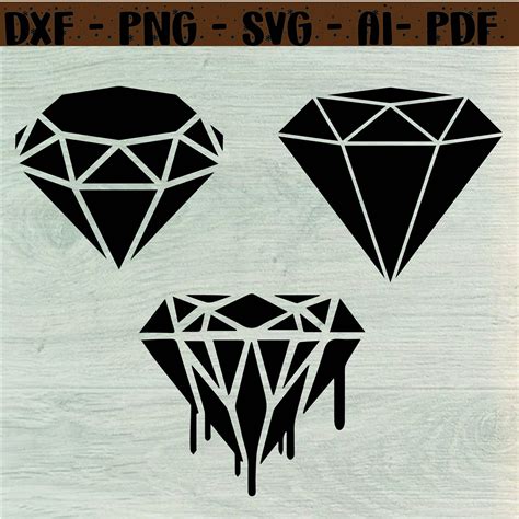 Diamond Svg Emerald Svg Sapphire Svg Ruby Svg Gem Svg Etsy