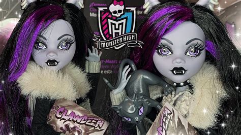 Reel Drama CLAWDEEN WOLF Monster High Black And White Doll Review