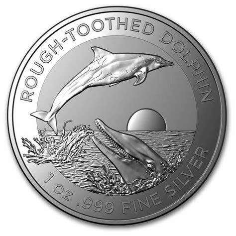 Australia Dolphin 2023 Rough Toothed Dolphin 1 Oz Silver El Dorado