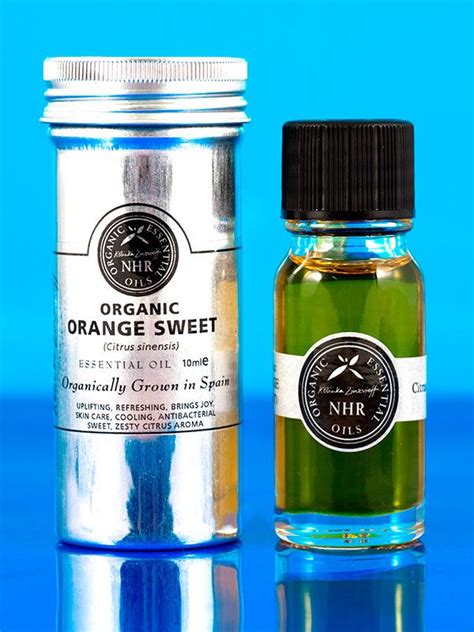 Organic Food Grade Sweet Orange Oil 10ml NHR Organic Oils Organic